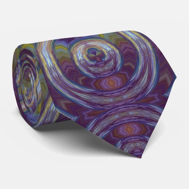 Runescape modern pattern abstract art tie (Rolled)