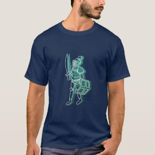 Runescape Rune Armor Line Drawing T-Shirt