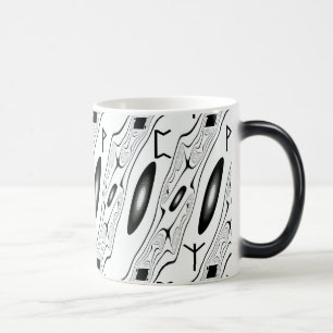 Runic Abstract Design with Protection in Love Magic Mug