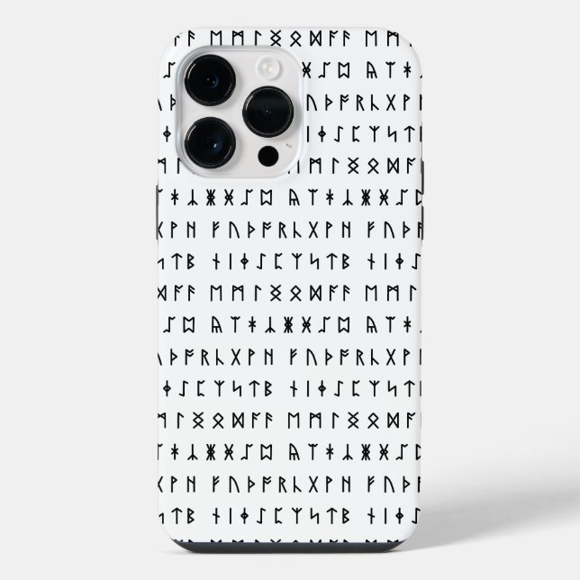 Runic Alphabet [Futhorc] iPhone Case (Back)