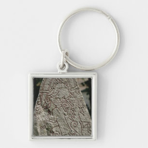 Runic stone keychain