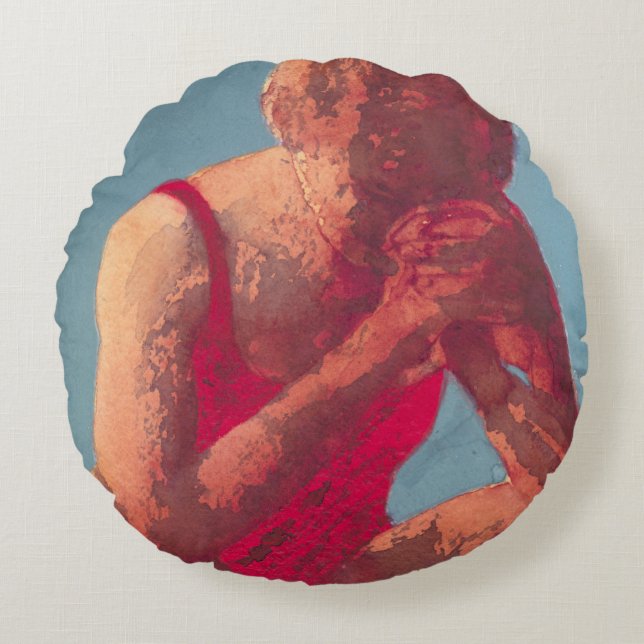 Runner 2011 round pillow (Front)