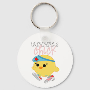 Runner Chick Keychain