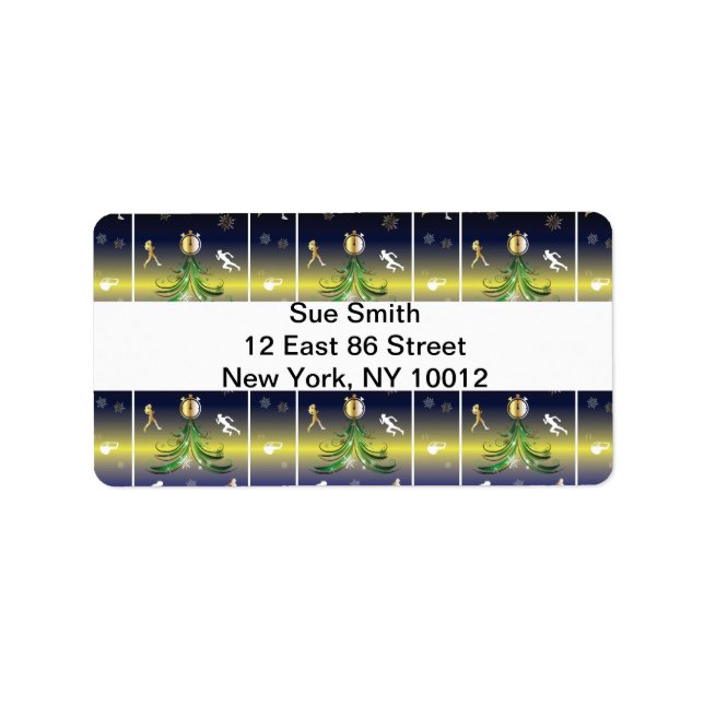 Runner Christmas Tree - Girls Running Label (Front)