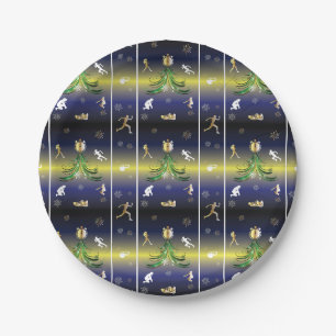 Runner Christmas Tree - Girls Running Paper Plate