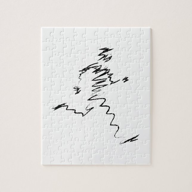 Runner cool illustration jigsaw puzzle (Vertical)