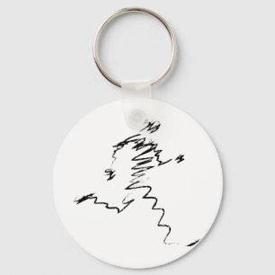 Runner cool illustration keychain