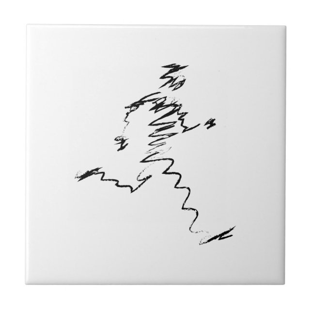 Runner cool illustration tile (Front)