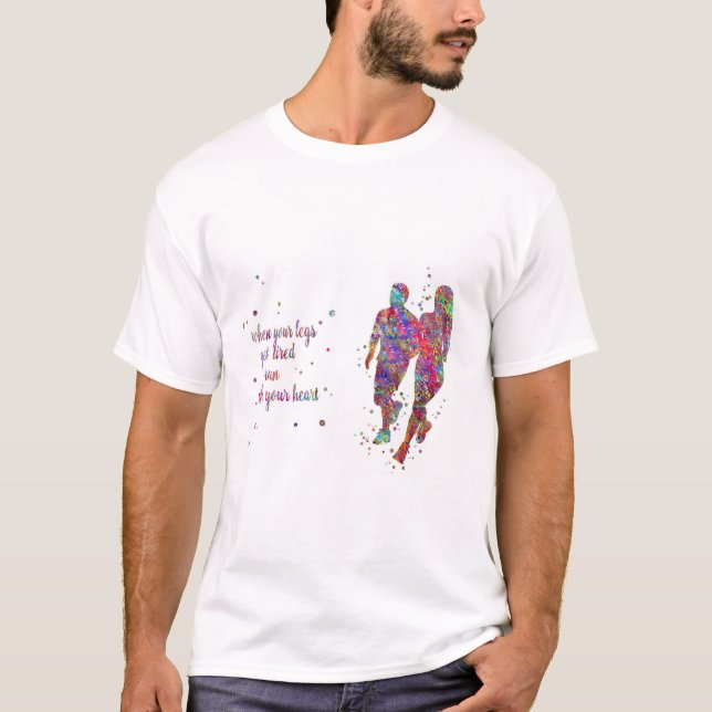 Runner couple, Running woman and man, running T-Shirt (Front)