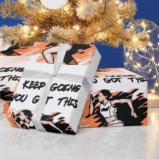 Runner Cross Country    Wrapping Paper (Holidays)