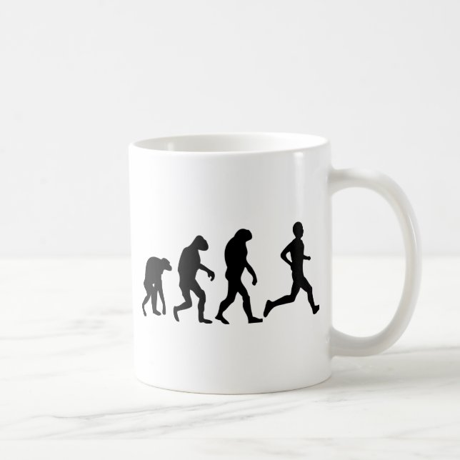 runner evolution icon coffee mug (Right)