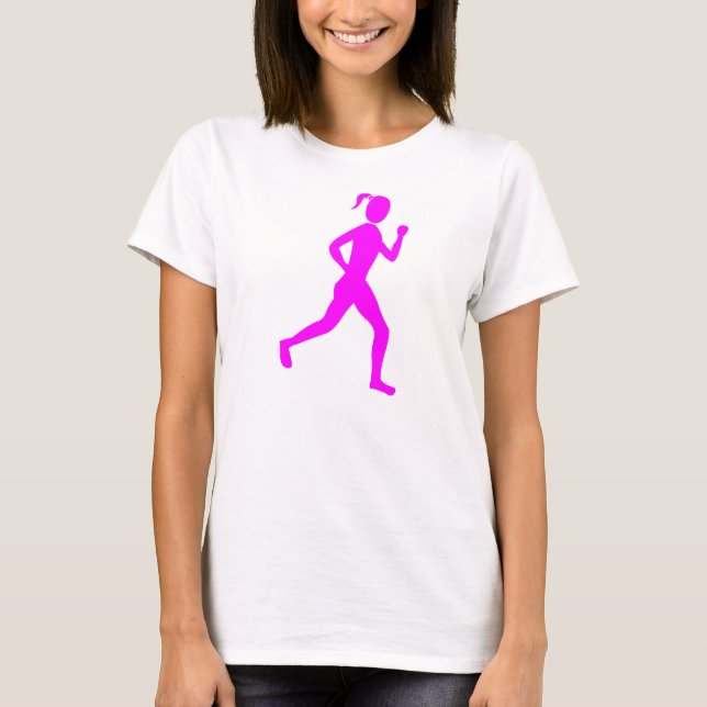 Runner (Female) - Magenta T-Shirt (Front)