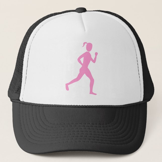 Runner (Female) - Pink Trucker Hat (Front)