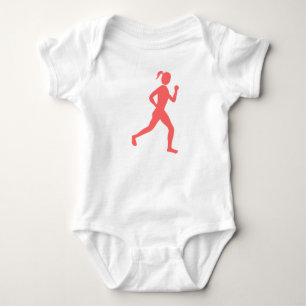 Runner (Female) - Tropical Pink Baby Bodysuit