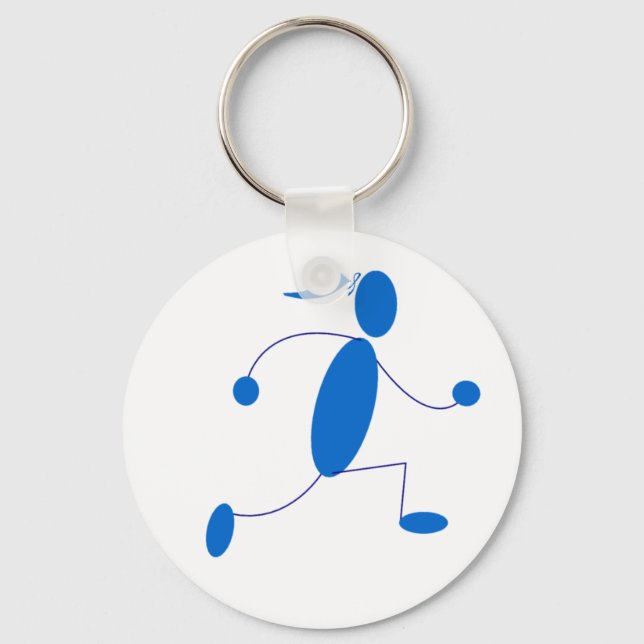 Runner Girl Key Chain (Front)