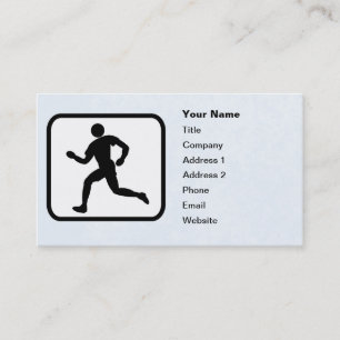 Runner Logo Customizable Template Business Card