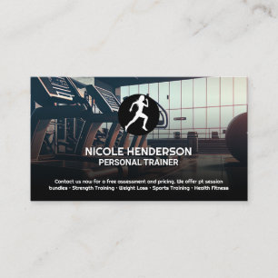 Runner Logo   Treadmill   Modern Gym  Business Card