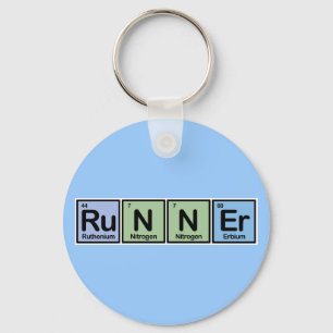 Runner made of Elements Keychain