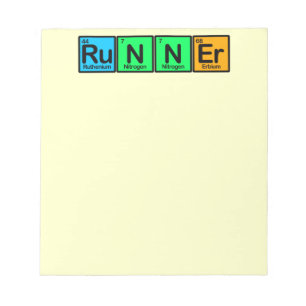 Runner Made of Elements Notepad