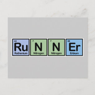 Runner made of Elements Postcard