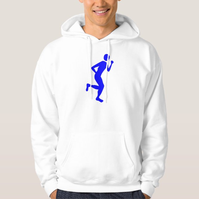 Runner (Male) - Blue Hoodie (Front)