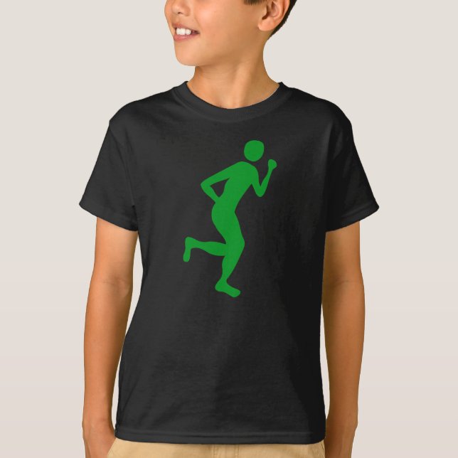 Runner (Male) - Grass Green T-Shirt (Front)