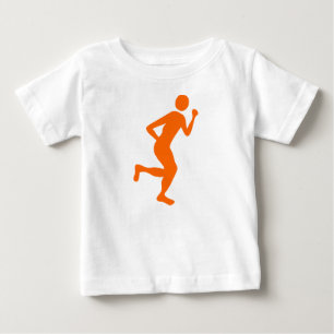 Runner (Male) - Orange Baby T-Shirt