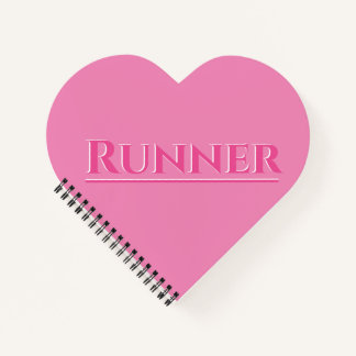 Runner pink script design notebook