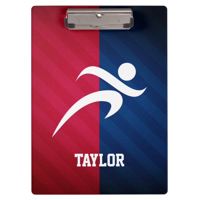 Runner; Red, White, and Blue Clipboard (Front)