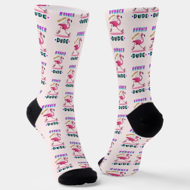 Runner Rhythmic Dude Socks (Angled)