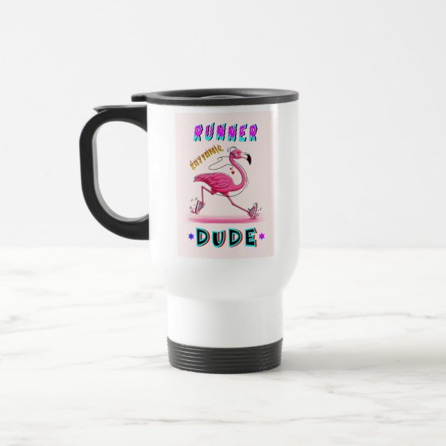 Runner Rhythmic Dude Travel Mug (Left)