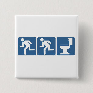 Runner-Runner Flush 2 Inch Square Button