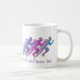 Runner Running World's Best Bonus Dad Quote Coffee Mug