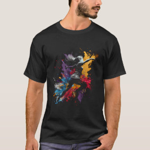 Runner Splash Art Sprinter Running Shirt Runner Ma