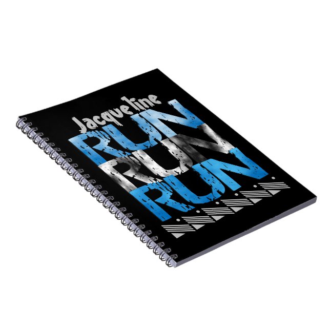 Runner Themed Personalized Option Run Run Run Notebook (Right Side)
