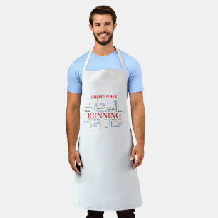 Runner with Words Personalized Apron