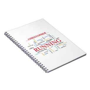 Runner with Words Personalized Notebook