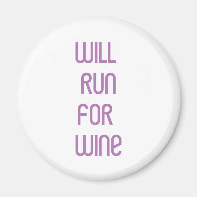 RunnerChick Wine Magnet (Front)