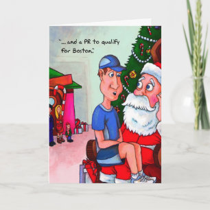 Runner's Christmas Card - Santa's Lap