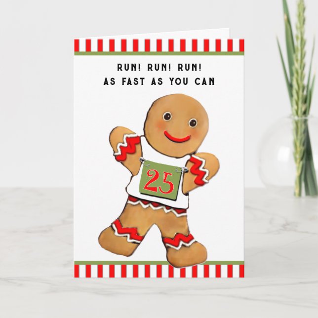 Runners Christmas Holiday Card (Front)
