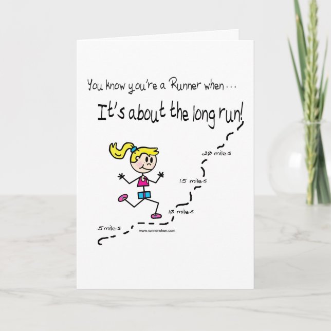 Runner's Encouragement Card (Front)
