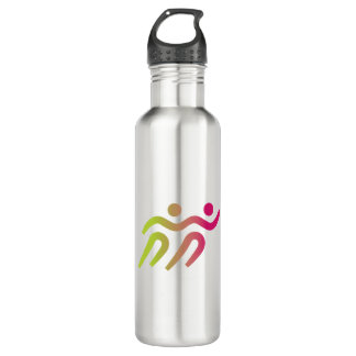 runners group illustration 710 ml water bottle
