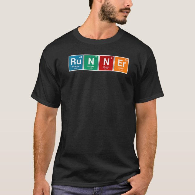Runners Periodic Table Runner Men & Women Tee (Front)
