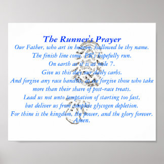 Runner's Prayer Poster