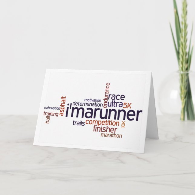 Runner's Words Card (Front)
