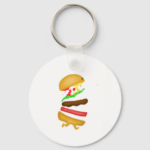Runnin burger keychain