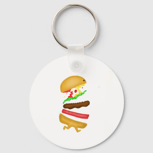Runnin burger keychain (Front)
