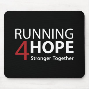 Running4Hope Black Mouse Pad
