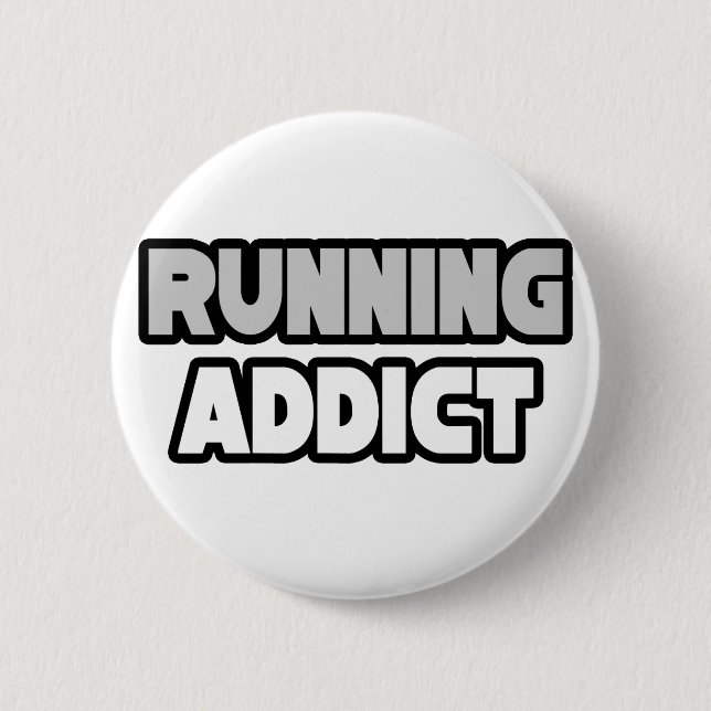 Running Addict 2 Inch Round Button (Front)