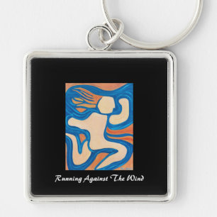 Running Against the Wind Keychain